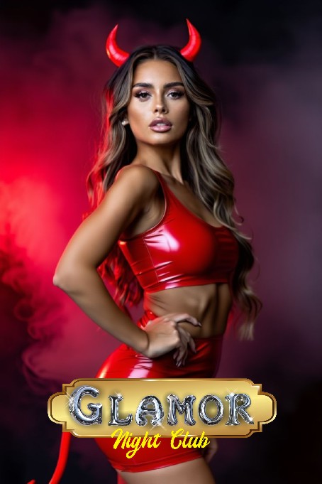 Glamour Night Club - Mujer glamurosa en rojo